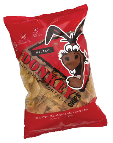 Donkey Brands Salted Donkey Chips Full Size Bag