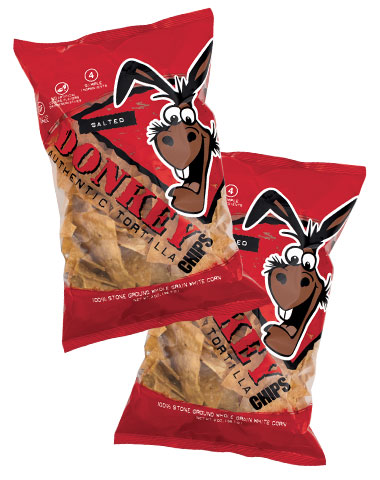 Donkey Brands Donkey Chips Salted Snack Bag